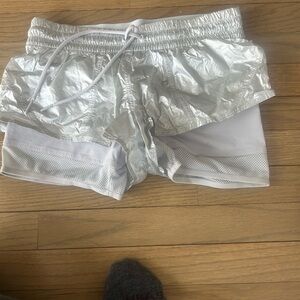 adidas Silver Athletic Women's Shorts